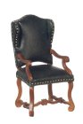 (image for) Spanish Upholstered Armchair - Walnut