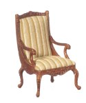 (image for) Show Wood Frame Armchair - Walnut