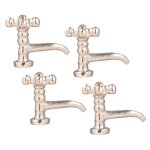 (image for) Bathroom Brass Spigots Chrome 4pc