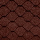 (image for) Red Decorative Fishscale Asphalt Shingles 157 Square Inches