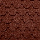 (image for) Red Round Tab Asphalt Shingles 157 Square Inches