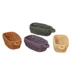 (image for) Handled Rounded Rectangular Baskets 4pc Set