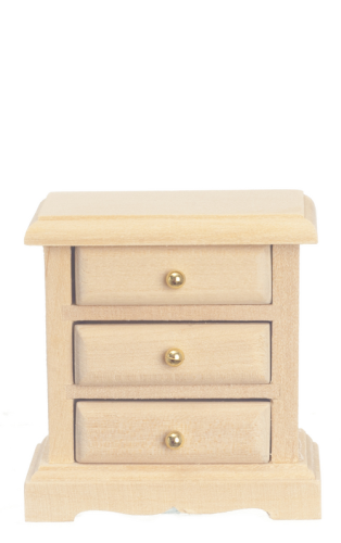 (image for) Unfinished 3-Drawer Nightstand