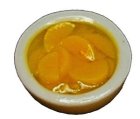 (image for) Peach Slices in White Round Bowl