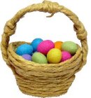 (image for) Easter Eggs in Natural Basket