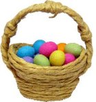 (image for) Easter Eggs in Natural Basket