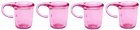 (image for) Pink Cups w/ Handle 4pc