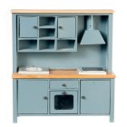 (image for) Kitchen Sink - Stove - Cabinet - Blue & Oak