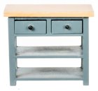 (image for) Kitchen Counter Work Table - Blue & Oak