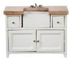 (image for) Kitchen Sink Cabinet - White & Oak