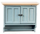 (image for) Kitchen Wall Upper Cabinet - Blue & Oak