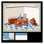 (image for) 50s Blue Deco Room Decorating Kit