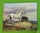 (image for) Horses on Beach Painting