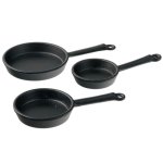 (image for) Cast Iron Frying Pan 3pcs