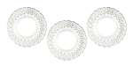 (image for) Clear Lace-Edged Plated 3pcs