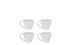 (image for) White Coffee / Tea Cups 4pc