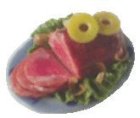 (image for) Glazed Ham w/ Pineapple Garnish