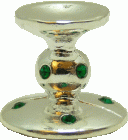 (image for) Emerald Encrusted Short Candlestick Holder