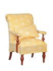 (image for) Oxford Easy Chair Circa 1850 - Walnut - Yellow