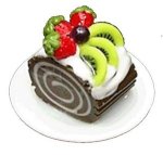 (image for) Chocolate Cream Roll Cake Style 1