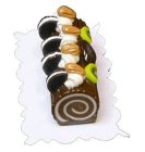 (image for) Chocolate Cream Cookie Roll Log