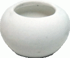 (image for) Unglazed White Flower Pot