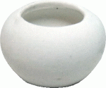 (image for) Unglazed White Flower Pot