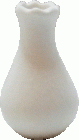 (image for) Unglazed White Fluted Vase