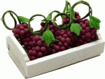 (image for) Red Grapes in Whitewashed Crate