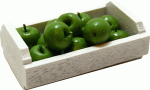 (image for) Green Apples in Whitewashed Crate