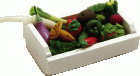 (image for) Assorted Vegetables in Whitewashed Crate