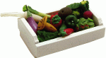 (image for) Assorted Vegetables in Whitewashed Crate