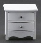 (image for) 2 Drawer Nightstand - White