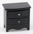 (image for) 2 Drawer Nightstand - Black