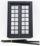 (image for) Double French Door - Black