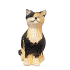 (image for) Sitting Calico Cat With Eyes Closed