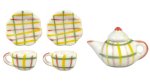 (image for) Tea Set Green/ Yellow/ Red 6pc