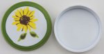 (image for) Round Tin Sunflower Design