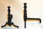 (image for) Fireplace Andiron - Black - 2pc