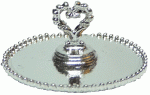 (image for) Silver Tray with Heart Handle