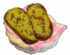 (image for) Garlic Breads in Basket w/ Napkin 2pc