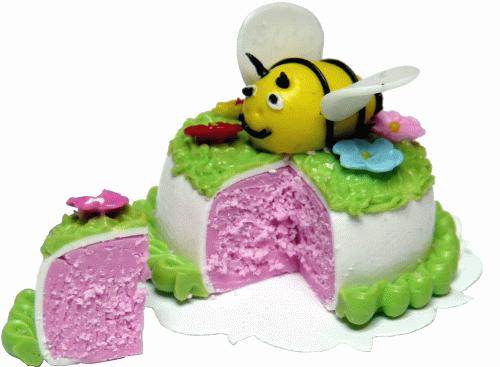 (image for) Bumble Bee Cake Sliced