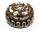 (image for) Chocolate Cake w/ White Chocolate Curls