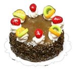 (image for) Chocolate Cake w/ Strawberry & Kiwi Topping