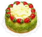 (image for) White Chocolate Curl Berry Lime Cake