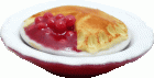 (image for) Cherry Pie in Red & White Pie Plate