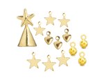 (image for) Brass Christmas Tree Decorating Set 13pc