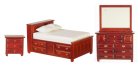 (image for) Double Bedroom Furniture Set - Mahogany - 3pc