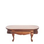 (image for) Victorian Oval Coffee Table - Walnut