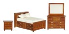 (image for) Double Bedroom Furniture Set - Walnut - 3pc